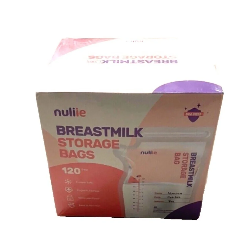 Breastmilk Storage Bags, No-Leak, 120 Count Pack of‎ 1 NEW 120 Pcs Temp-Sensing